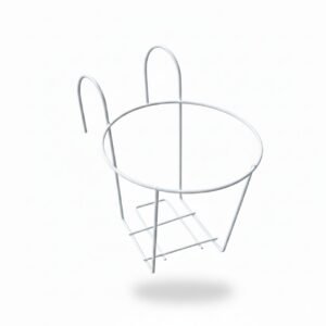 حامل حديد مدور للاصاري يعلق على البلكونة مقاس 22 سم