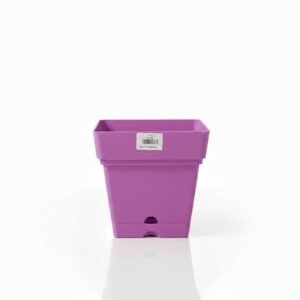 أصيص زرع بلاستيك مربع من مينترا - 18 سم - لون موف