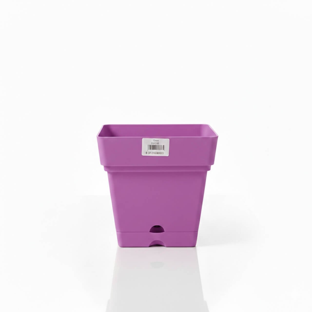 أصيص زرع بلاستيك مربع من مينترا - 18 سم - لون موف