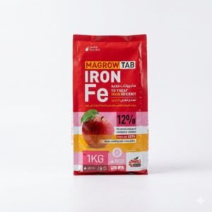 ماجرو ايرون 12% حديد مخلبي EDTA مع سيتوكينين لعلاج اصفرار أوراق النبات وتحسين جودة المحاصيل والفاكهة - 1 كجم