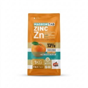 ماجرو تاب زنك 13 مخلب EDTA - سماد ورقي لعلاج نقص الزنك وتحفيز النمو - عبوة 1 كجم